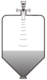 儲(chǔ)罐雷達(dá)液位計(jì)錐形罐安裝示意圖