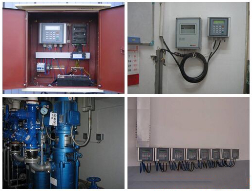 時(shí)差式超聲波流量計(jì)現(xiàn)場安裝使用圖